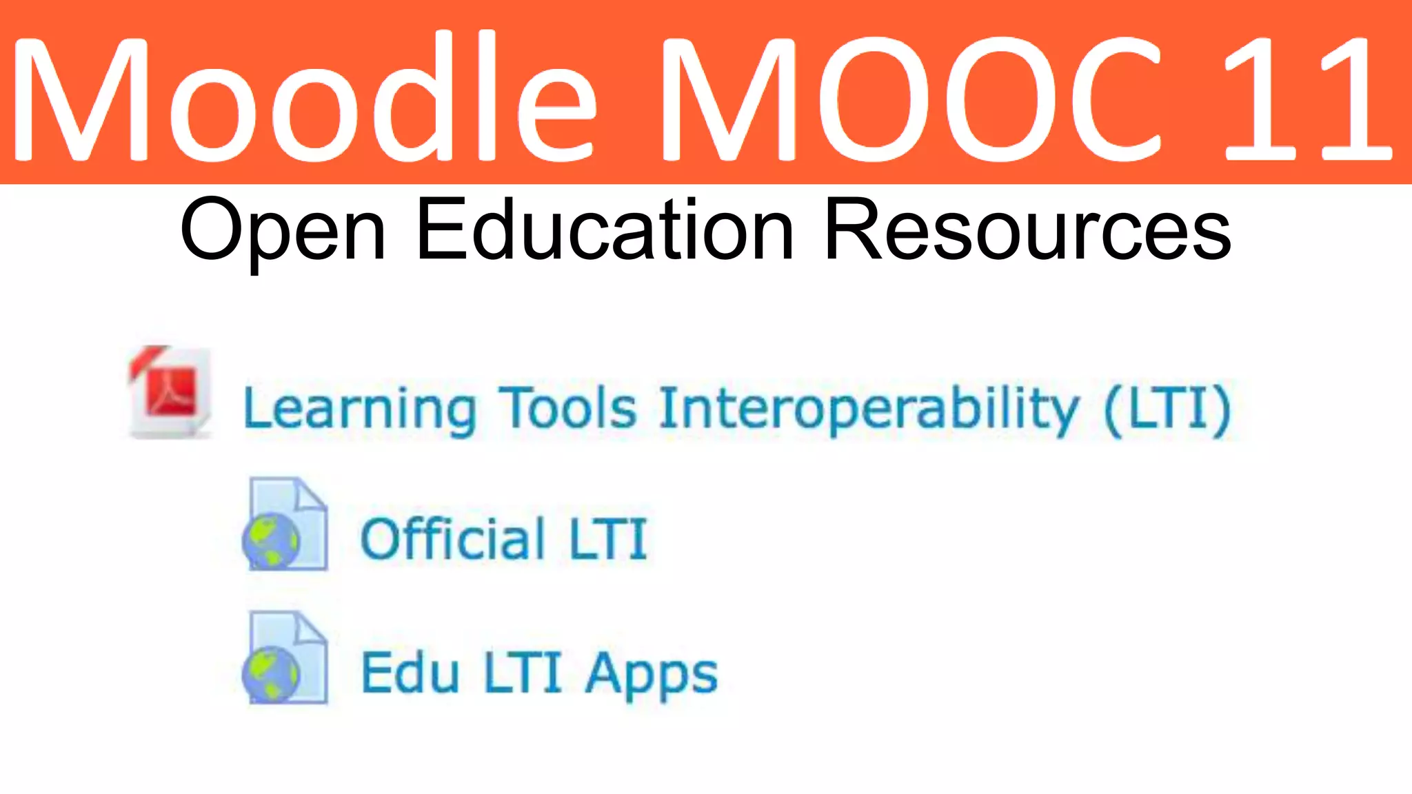 Open Education Resources
 