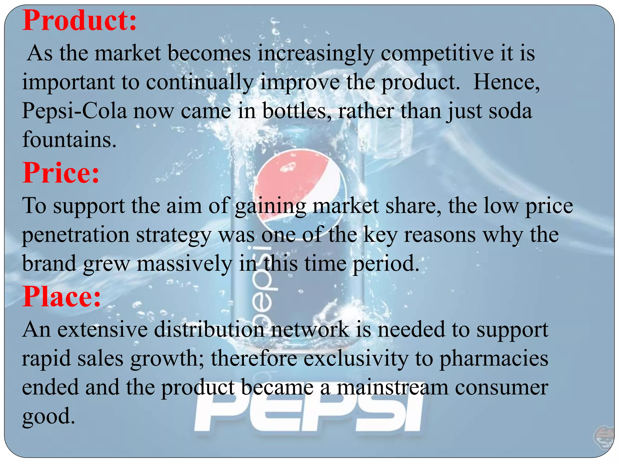 Product Life Cycle Of Pepsi