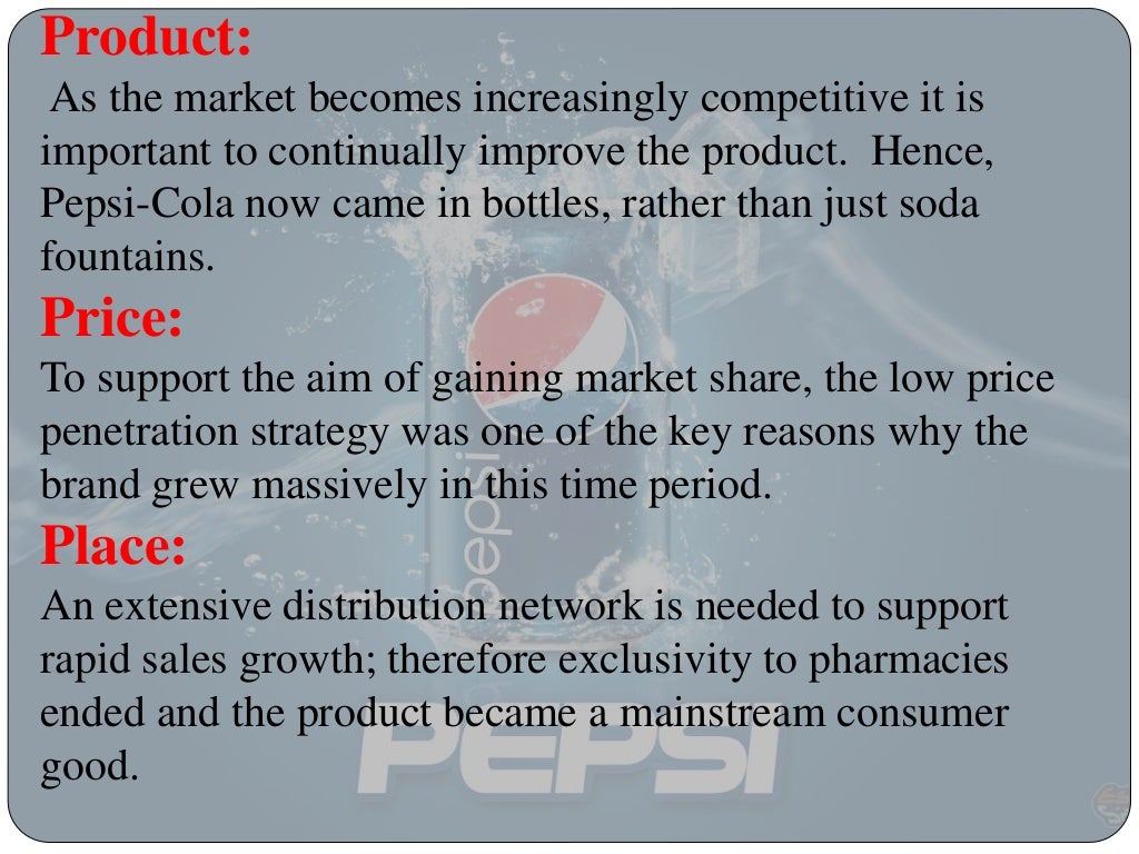 Product Life Cycle Of Pepsi