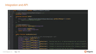 © 2016 Magento, Inc. Page | 10
Integration and API
 