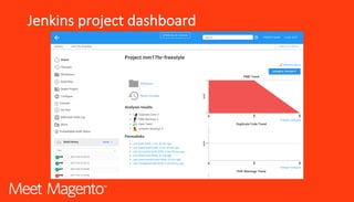 Jenkins	project	dashboard
 