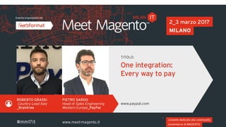 1
One integration: every way to pay
 