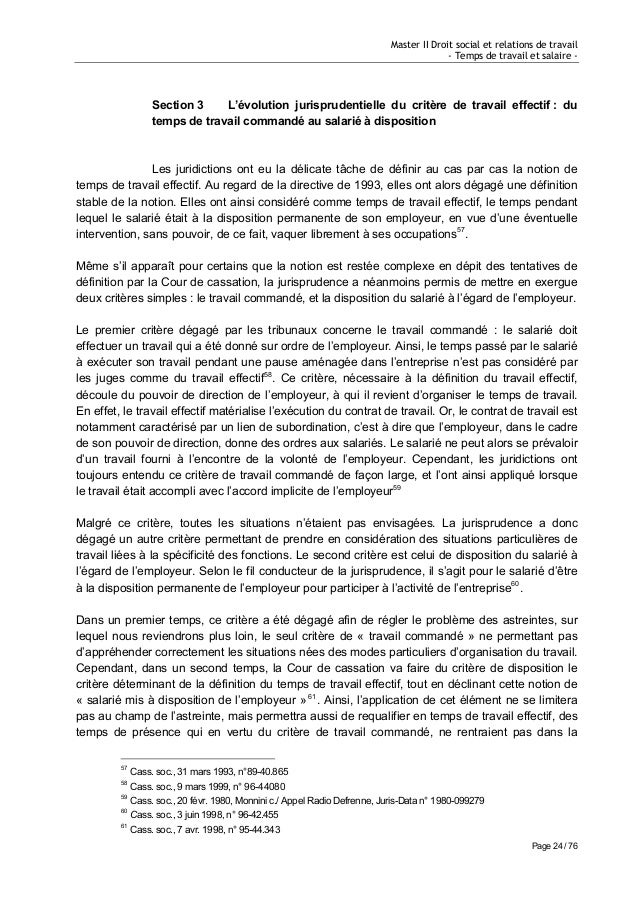 Temps De Travail Et Salaire