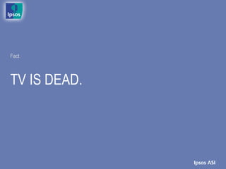 Fact.



TV IS DEAD.
 