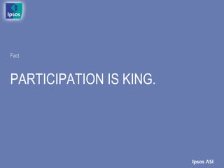 Fact.



PARTICIPATION IS KING.
 