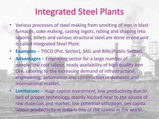 Iron and Steel Industry in India ( Seminar Presentation) | PPTX