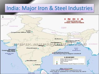 Iron and Steel Industry in India ( Seminar Presentation) | PPTX