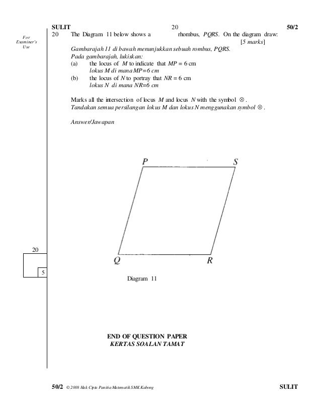 Soalan Matematik Spm Garis Lurus - Terengganu z