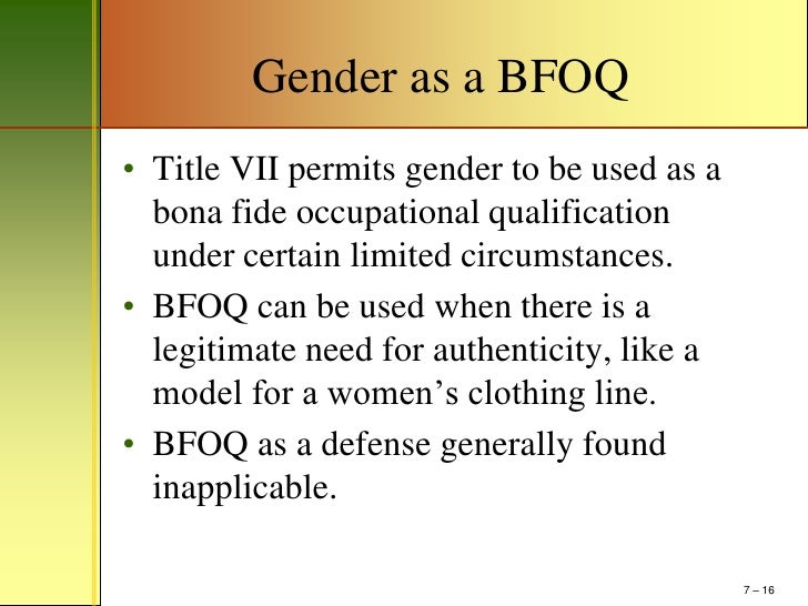 why is bona fide occupational qualification important What do i need to know about important adea principles include: that the age limitation is a bona fide occupational qualification necessary to the. why is bona fide occupational qualification important What do i need to know about important adea principles include: that the age limitation is a bona fide occupational qualification necessary to the.