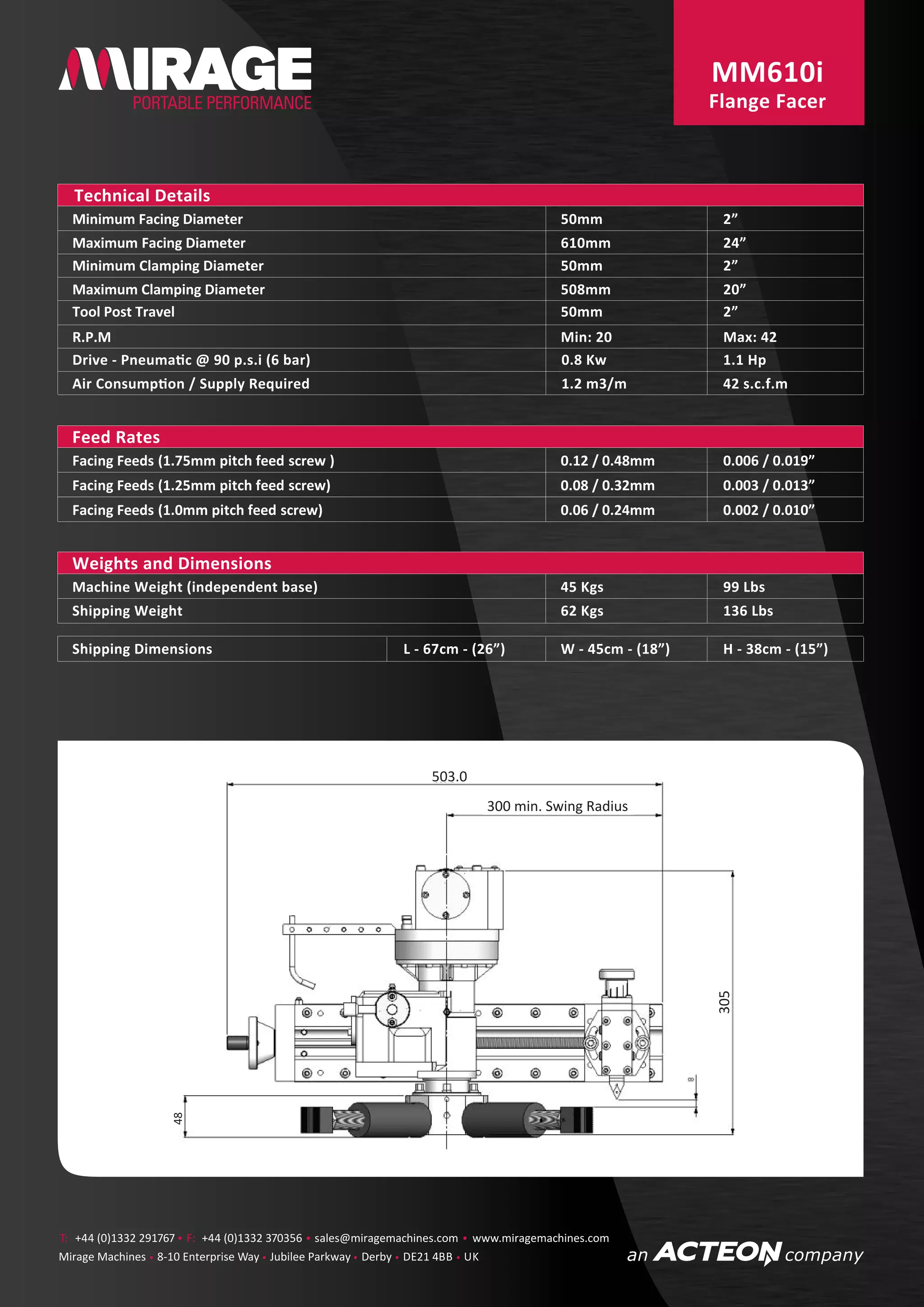 Flange Facing Machine - MM610i | PDF