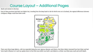 Course Layout – Additional Pages
 