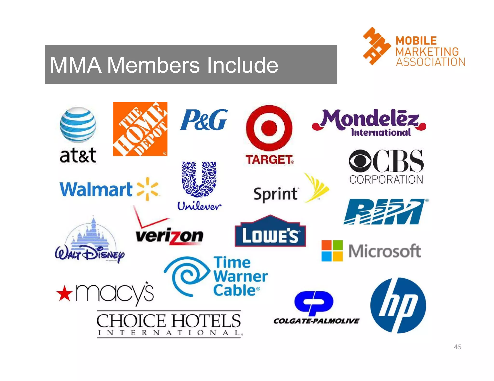 MMA Members Include

45

 