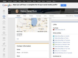 Now you will have a complete list of your social media profile
 