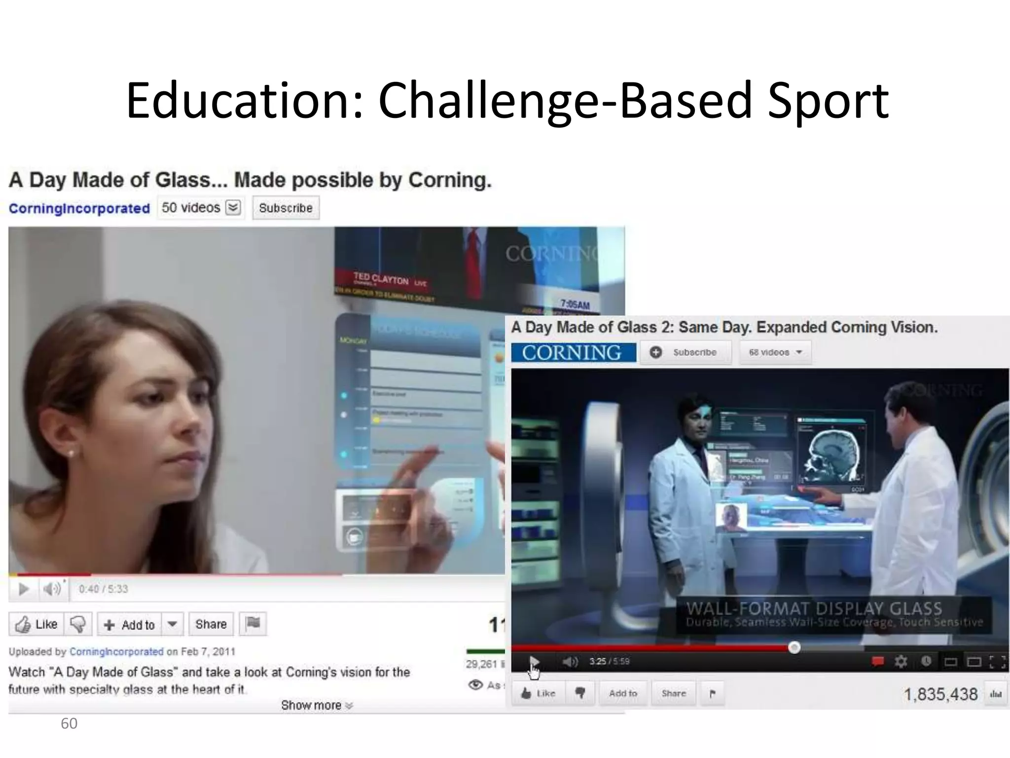 60
Education: Challenge-Based Sport
 