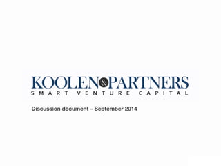 Conﬁdential
Discussion	
  Document	
  -­‐	
  	
  
Discussion document – September 2014 
 