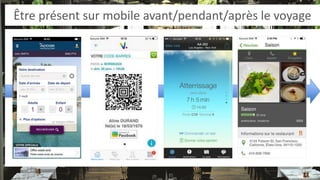 Être présent sur mobile avant/pendant/après le voyage  