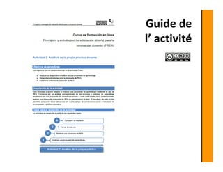 Guide de 
l’ activité 
 
