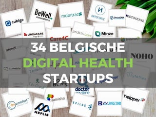34 BELGISCHE
DIGITAL HEALTH
STARTUPS
 