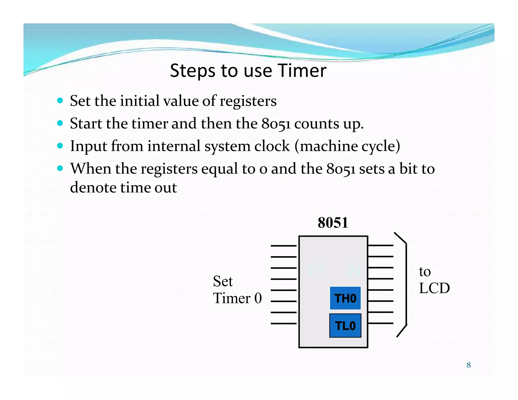 Timer And Counter in 8051 Microcontroller | PPT