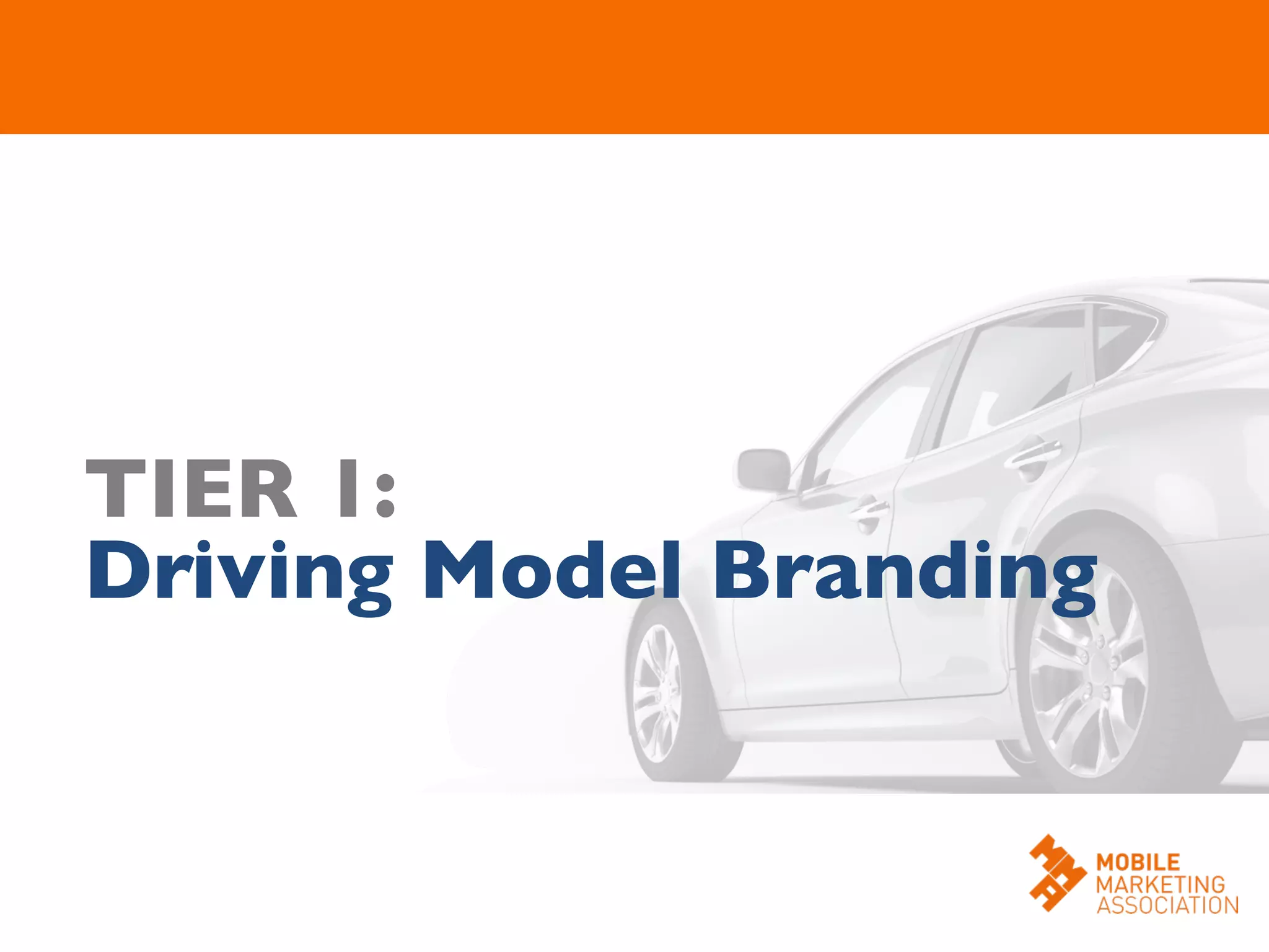 TIER 1:	

Driving Model Branding	

 