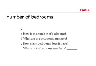 Part 2
number of bedrooms
 
