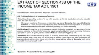 ALLOWABILITY OF OUTSTANDING INTEREST CONVERTED INTO DEBENTURES AS AN ...