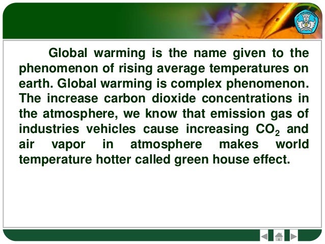 Explanation Text - Global Warming