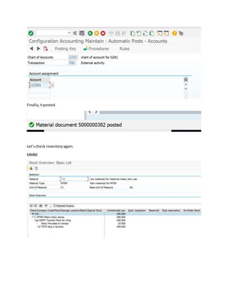 Finally,itposted.
Let’scheck inventoryagain.
MMBE
 