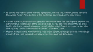 Microsoft Management Console | PPTX