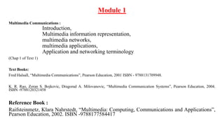 Multimedia Communications Module 1 Notes | PDF