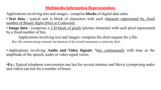 Multimedia Communications Module 1 Notes | PDF