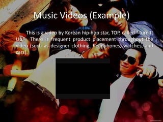 Magazines		South Korean magazines (such as Elle Korea, Esquire, Kid HK and the Korea Economic Report) all play a role in delivering messages that advertising agencies wish to deliver to the South Korean audience. However, much like newspapers and television, the effect that magazines have, in terms of sales, has become relatively meaningless. 		In fact, magazines only have shares of about 4 percent in Korea—a very small amount compared to the television (33.5 percent) and newspapers (26.4 percent).