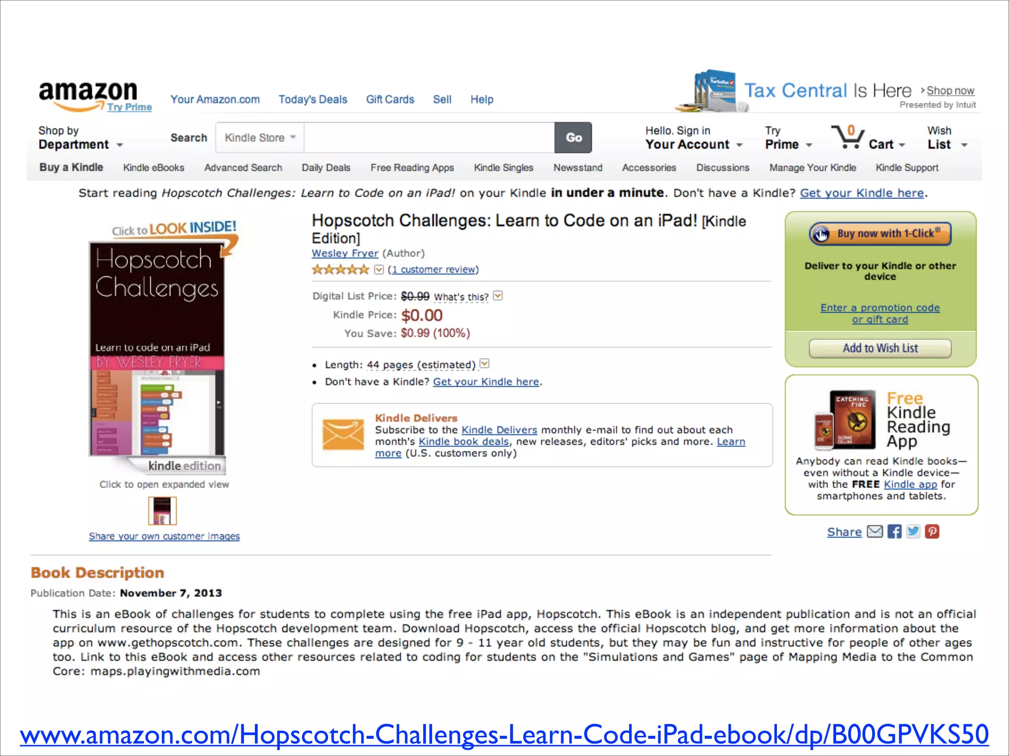 www.amazon.com/Hopscotch-Challenges-Learn-Code-iPad-ebook/dp/B00GPVKS50

 