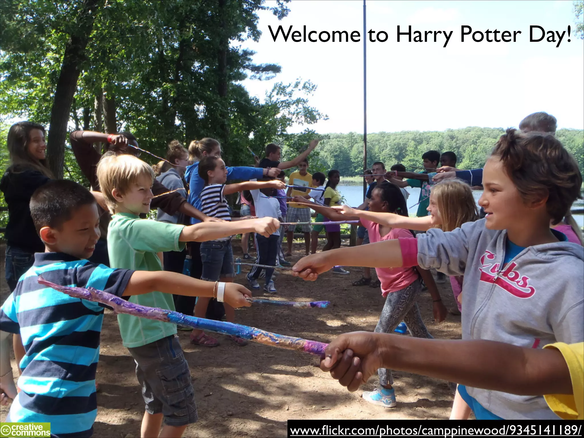 Welcome to Harry Potter Day!

www.ﬂickr.com/photos/camppinewood/9345141189/

 