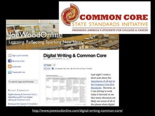 http://www.joewoodonline.com/digital-writing-common-core/

 