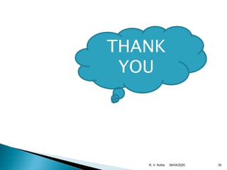 06/04/2020R. V. Kolhe 30
THANK
YOU
 