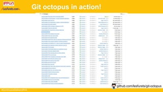 #ContinuousDeliveryRVA
Git octopus in action!
github.com/lesfurets/git-octopus
 