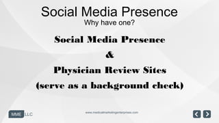 Social Media Presence
                   Why have one?

             Social Media Presence
                               ...