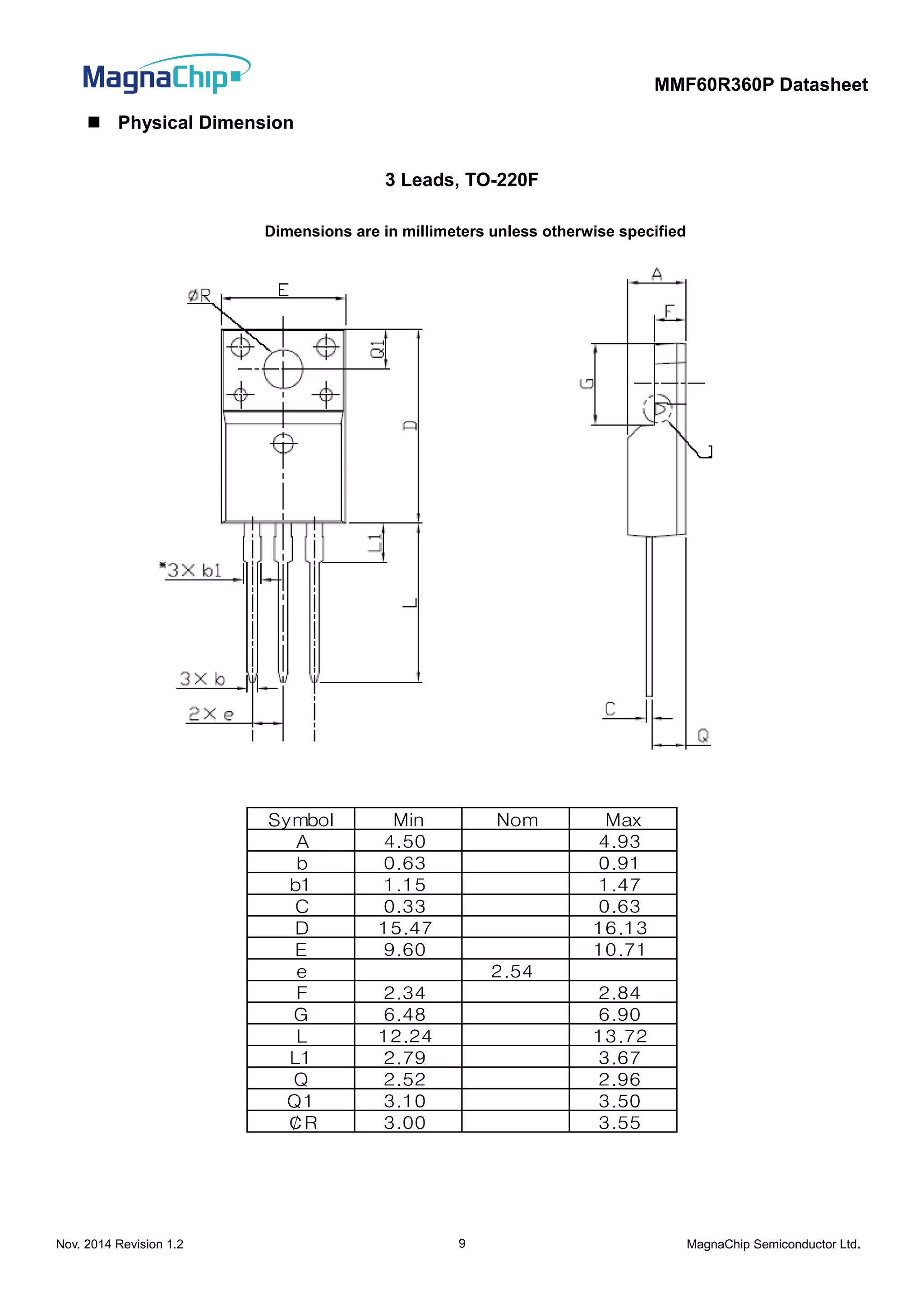 13NM60N N-CHANNEL POWER MOSFET 650V 11A 45W TO-220F STF13NM60N - Foto 4
