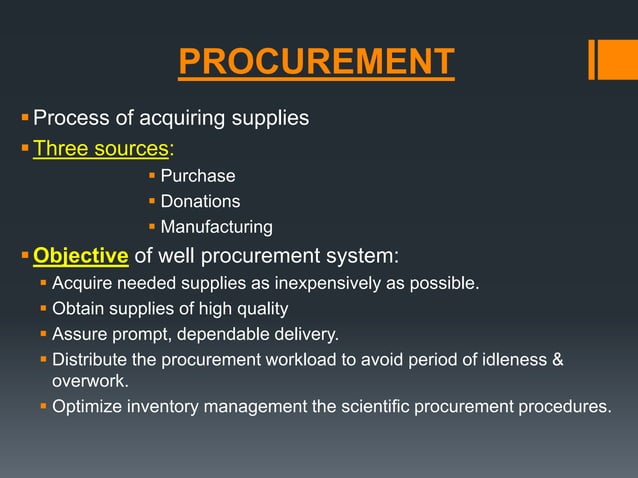 MATERIALS MANAGEMENT | PPTX