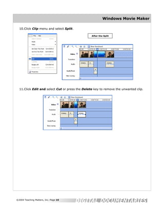 Movie Maker Help Sheet