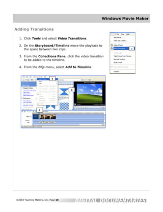 Movie Maker Help Sheet