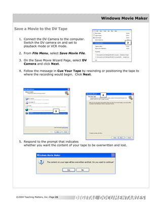 Movie Maker Help Sheet