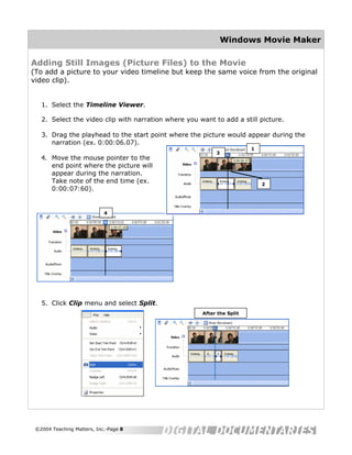 Movie Maker Help Sheet