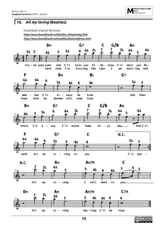 MARCELO MELLO -
Songbook harmonica (2014) - parte B
15
16. All my loving (Beatles)
Tonalidade original: Mi maior
(http://marcelomelloweb.net/beatles_allmyloving.htm)
(http://marcelomelloweb.net/mmblueshistoriaforma.htm)
 