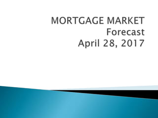 Mortgage Market Forecast  April 28th