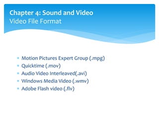 Multimedia Design Chapter 4 | PPTX