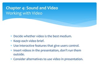 Multimedia Design Chapter 4 | PPTX