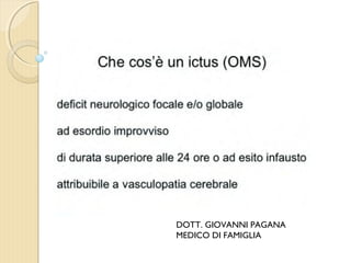 DOTT. GIOVANNI PAGANA
MEDICO DI FAMIGLIA
 