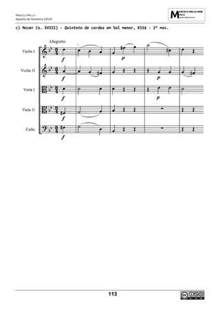MARCELO MELLO -
Apostila de Harmonia (2014)
113
c) MOZART (s. XVIII) - Quinteto de cordas em Sol menor, K516 - 2º mov.
 